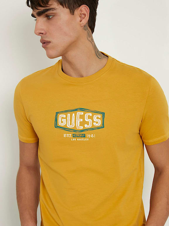 Blue yellow new arrivals guess shirt