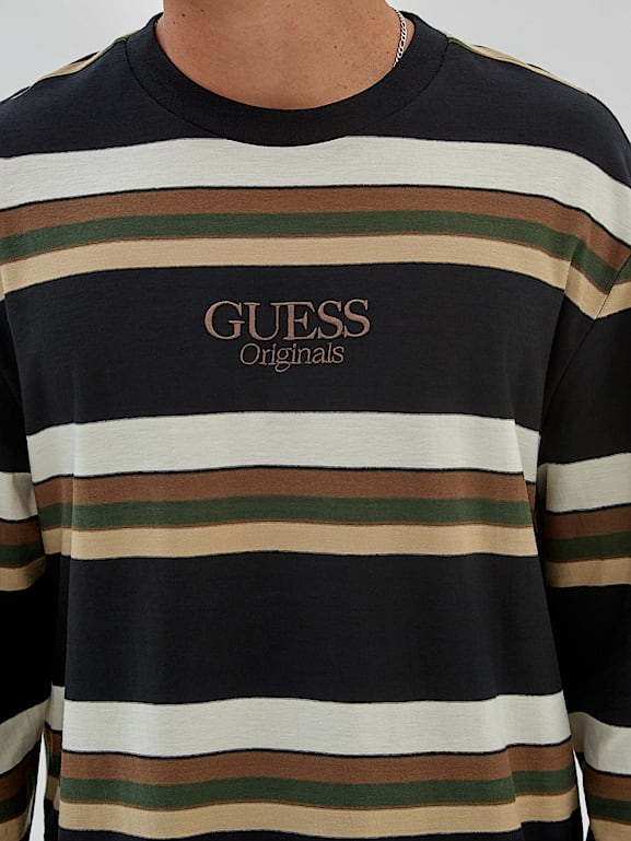 Guess camden striped tee cheap