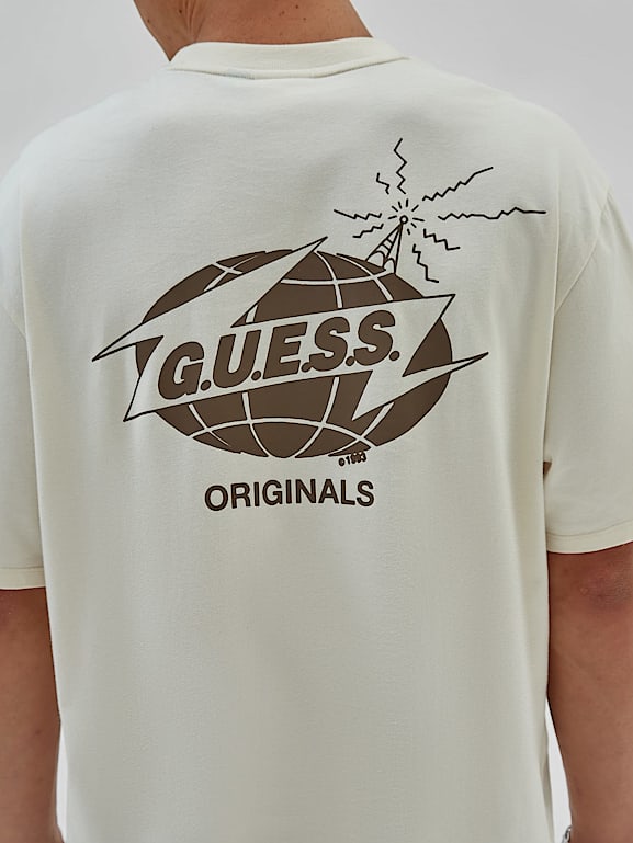 GUESS® Originals T-Shirt Logo vorn und hinten Herren