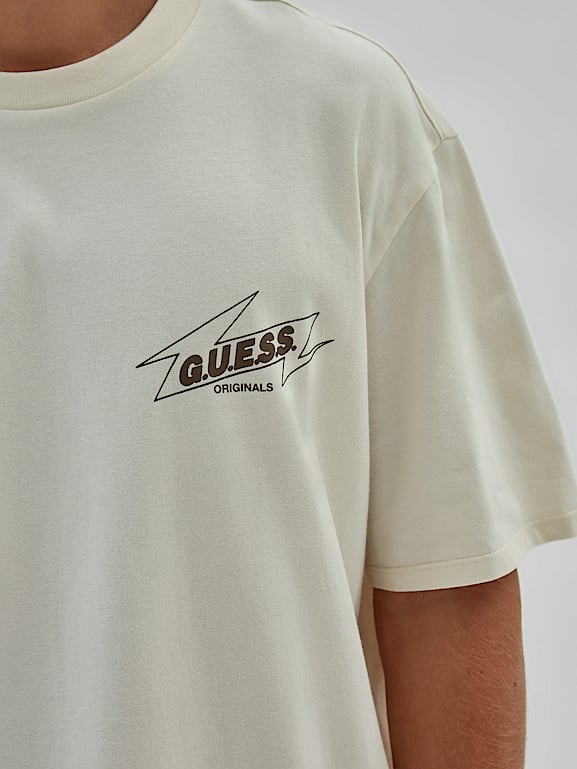 GUESS® Originals T-Shirt Logo vorn und hinten Herren