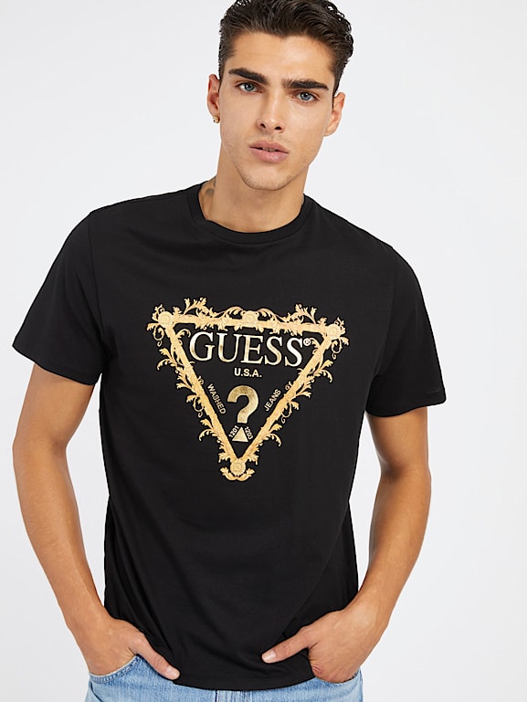 GUESS Triangle logo t shirt Men