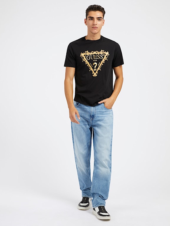 GUESS® T-Shirt mit Logodreieck Herren