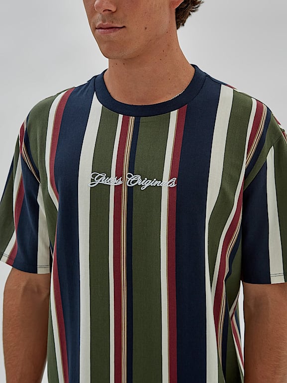 Guess striped online shirt cheap