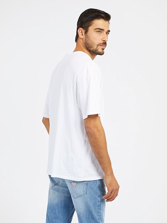 GUESS® T-Shirt mit Logo vorn Herren