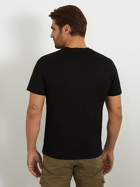 GUESS® T-Shirt mit gesticktem Logo Herren 