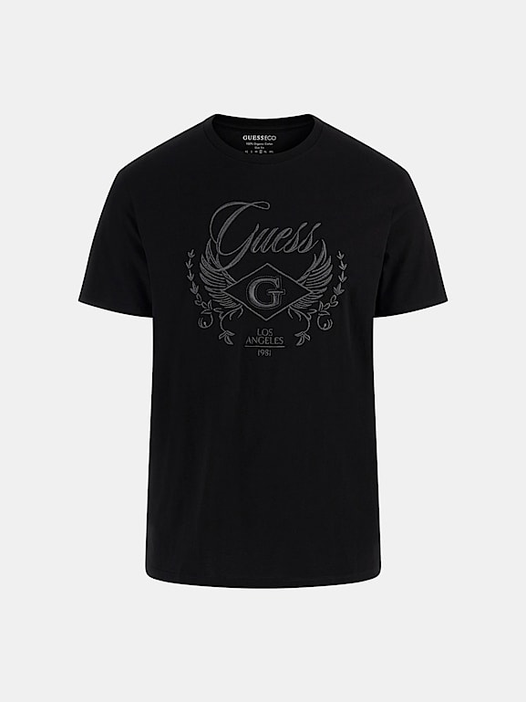 GUESS® T-Shirt mit gesticktem Logo Herren 