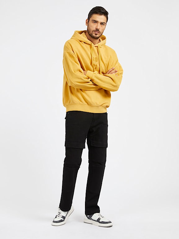 Guess hoodie yellow shop