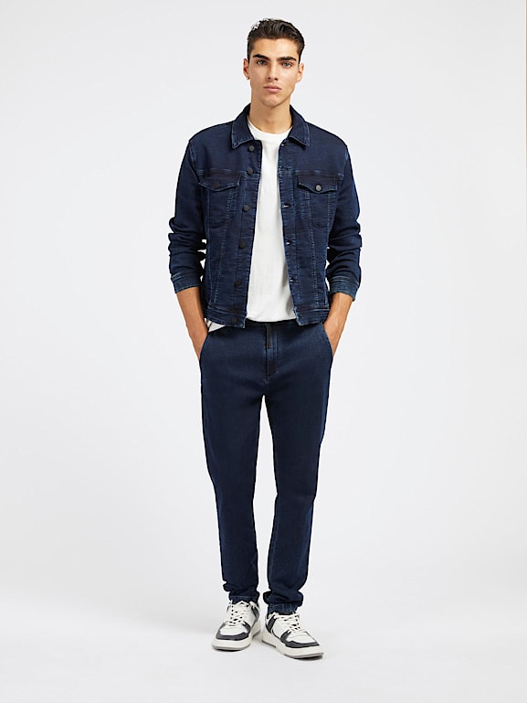 GUESS Veste en jean coupe classique Homme