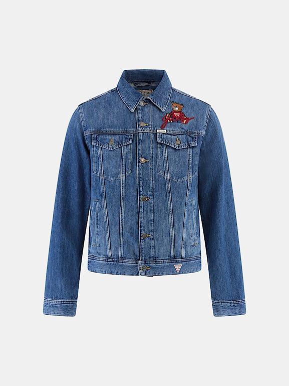 GUESS® Jeansjacke Patch auf dem Rücken Herren