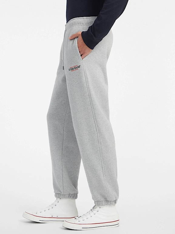 Grey guess joggers sale