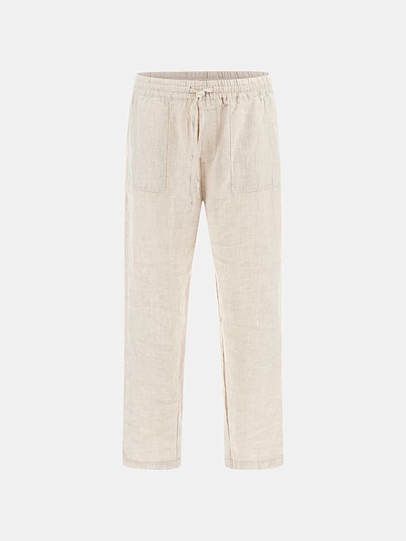 GUESS Mid rise linen pant Men