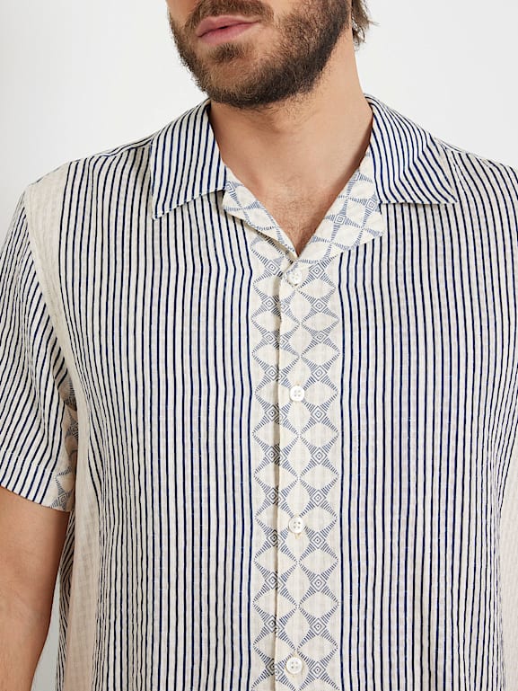 Camisa guess rayas hot sale