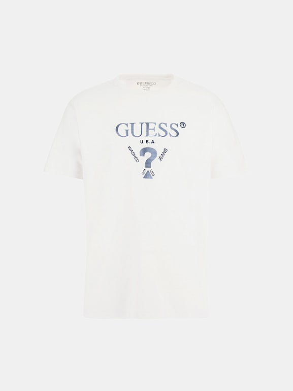T shirt logo guess new arrivals