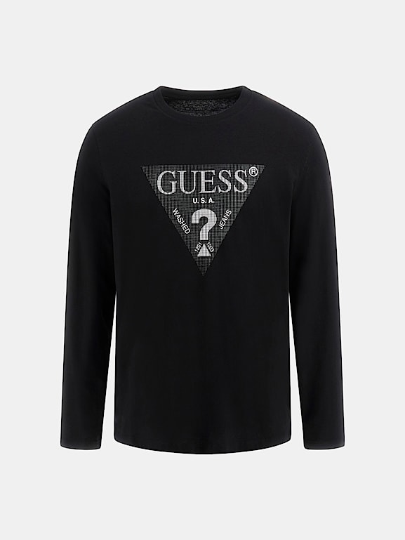GUESS Ucgen logolu t shirt Erkek