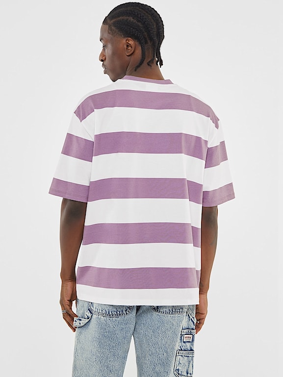 Camiseta guess hombre rayas verticales best sale