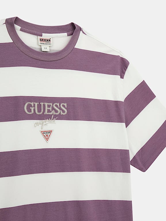 Guess t shirt a righe top
