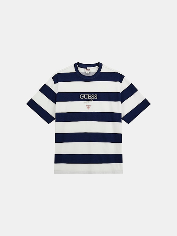 Black and blue guess shirt top
