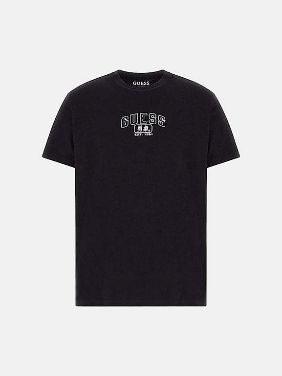 GUESS T shirt met print achterkant Heren