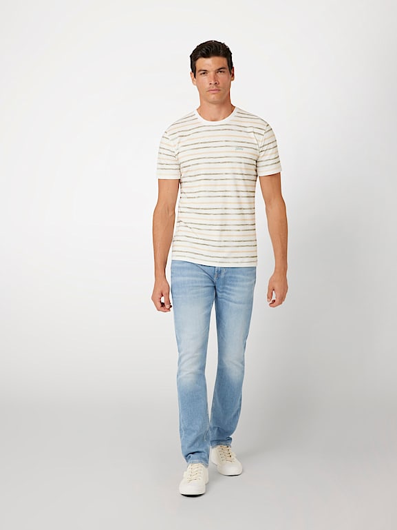 T shirt guess a righe hotsell