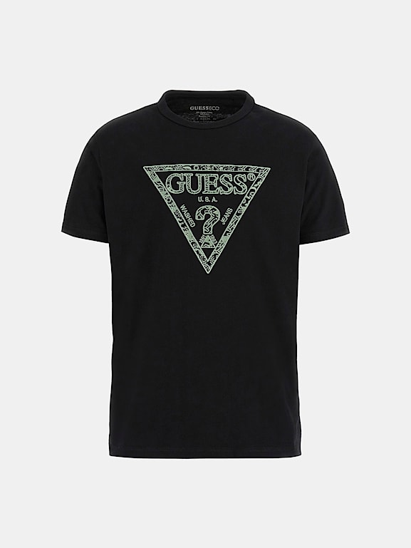 GUESS Ucgen logolu t shirt Erkek