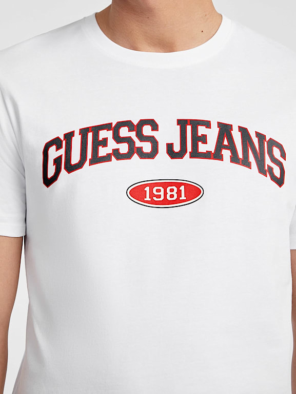 Slim 1981 T shirt Erkek GUESS Jeans