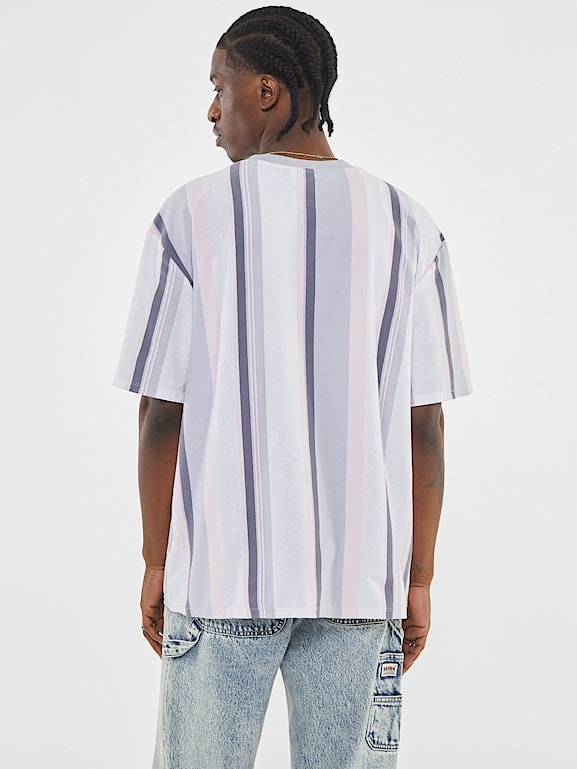 Camiseta guess hombre rayas verticales clearance