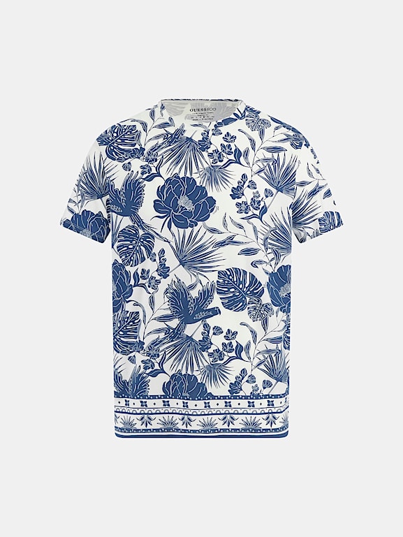 GUESS T shirt maxi floral Homme