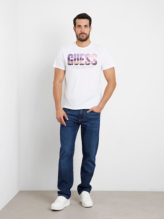 GUESS® T-shirt Frontlogo Herren