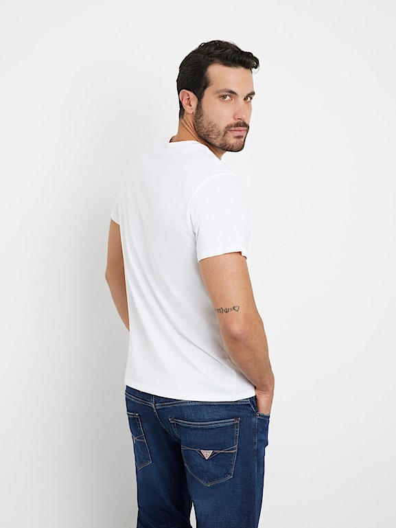 GUESS® T-shirt Frontlogo Herren