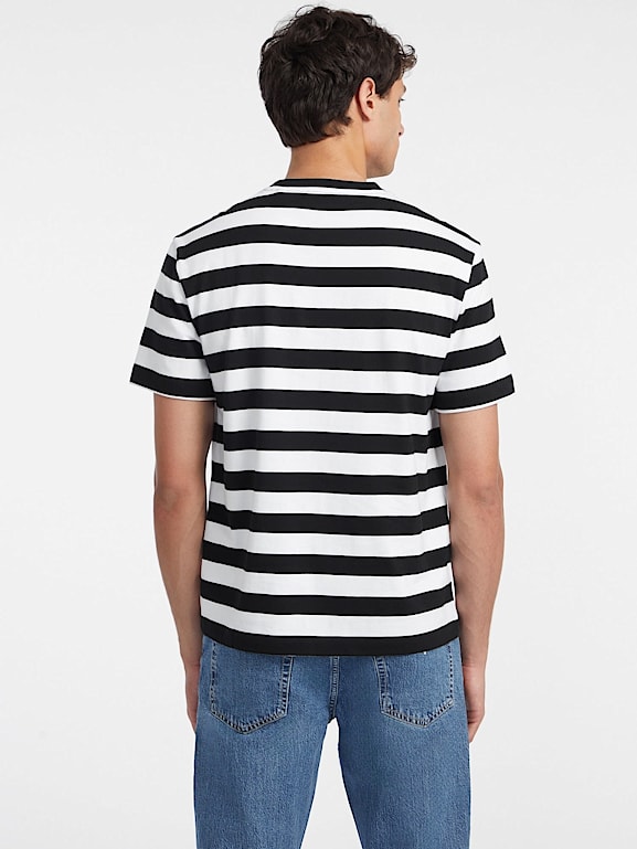 Guess jeans t shirt rayé discount