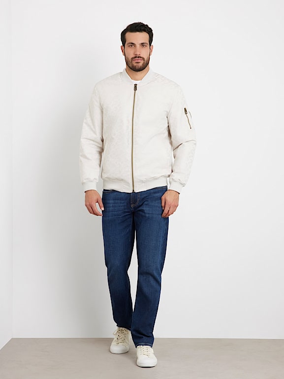GUESS All over logo bomber jacket Men