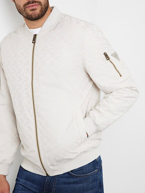 GUESS All over logo bomber jacket Men