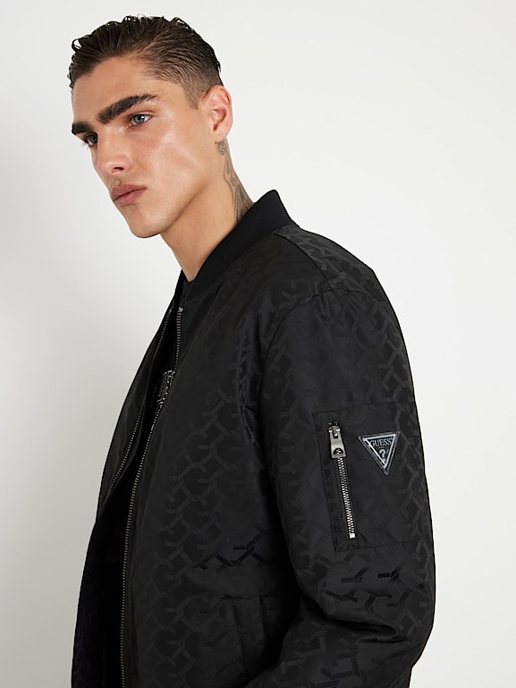 GUESS All over logo bomber jacket