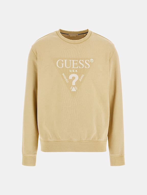 Guess triangle sweatshirt best sale
