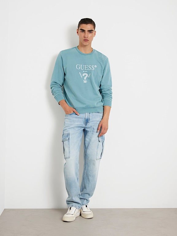 GUESS Triangle logo sweatshirt Men