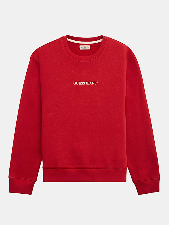 Guess red sweatshirt outlet