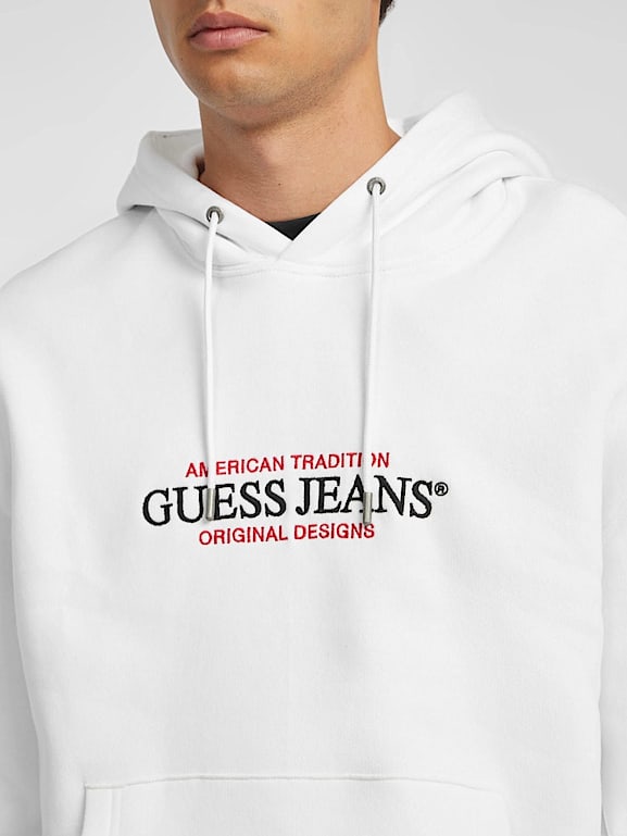 Guess jeans white sweatshirt new arrivals