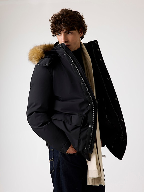 Veste Parka GUESS Homme - Noire Taille XXL - Doublure Polaire Amovible - Occasion Très Bon État