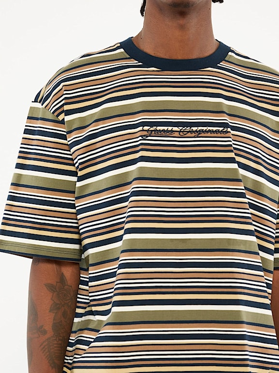 T shirt guess rayé homme best sale