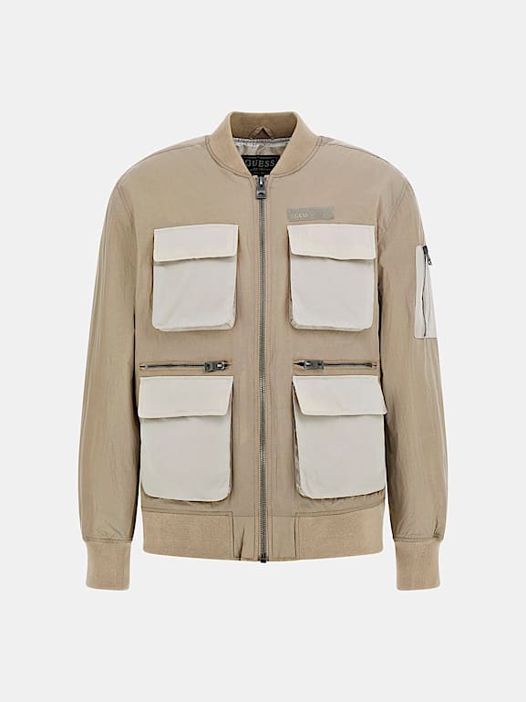 Zip-up technical jacket Men | GUESS® Past Collections