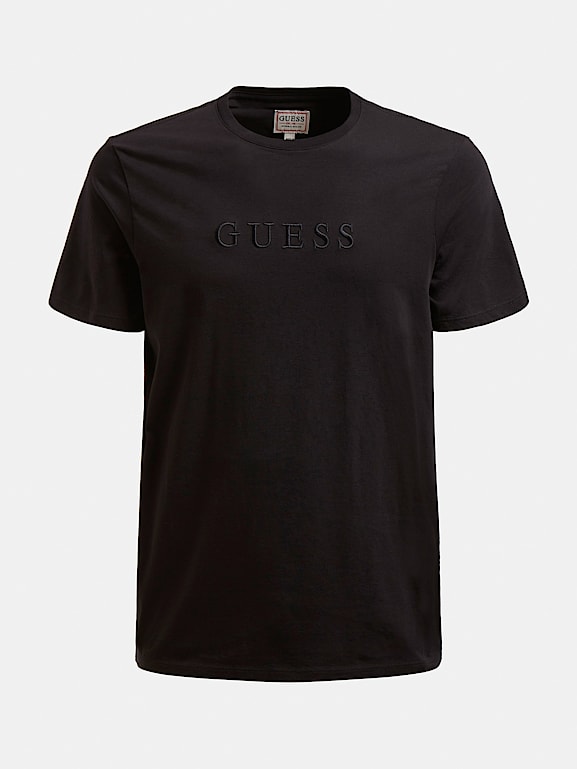 Guess black 2025 and white shirt