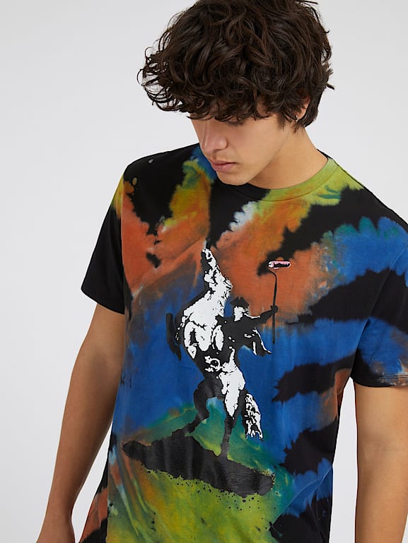 Guess tie deals dye t shirt