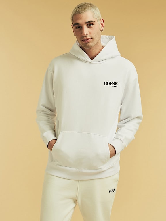 Guess logo hoodie hot sale