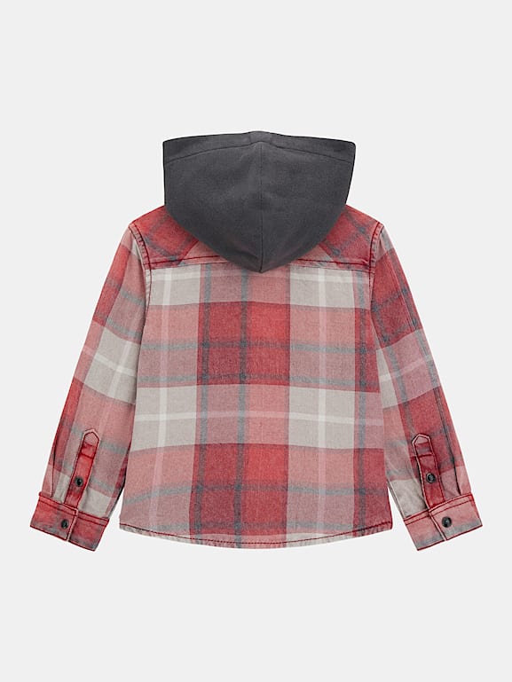 Boy flannel hoodie best sale