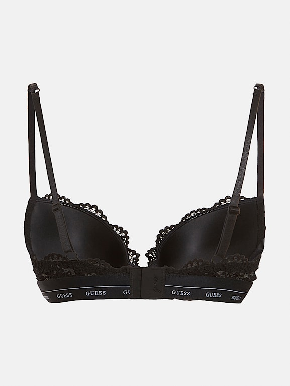 New Look lace push up bra in black