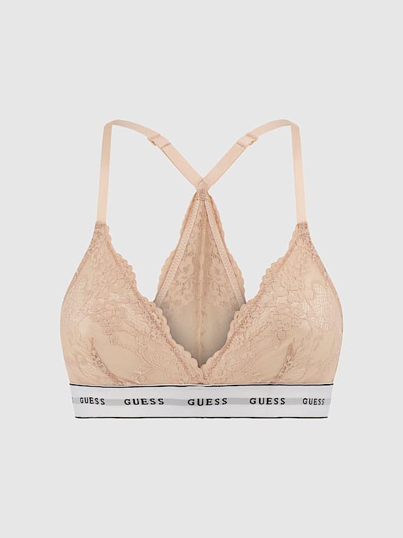 Guess Flower Lace Triangle Bralette