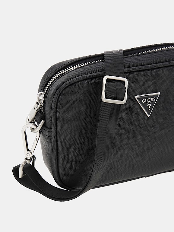 GUESS Certosa Saffiano Smart Mini Crossbody Bag Men