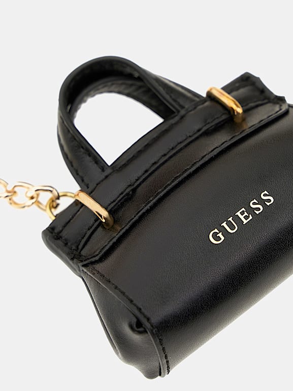 Genuine leather bag keychain