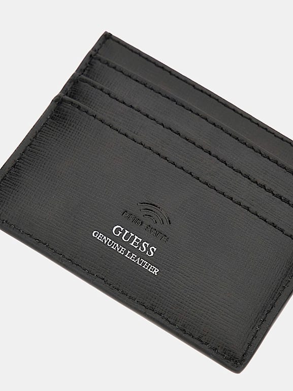GUESS® Certosa saffiano credit card holder Men