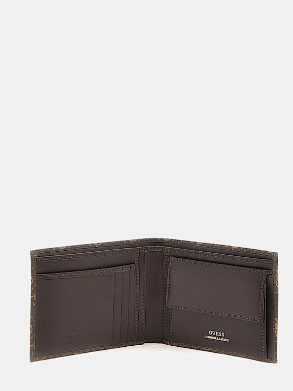 Guess leather bifold wallet new arrivals